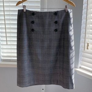 BANANA REPUBLIC Plaid Pencil Skirt Size 12 NWT